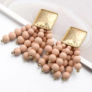 Wooden Beads Earrings